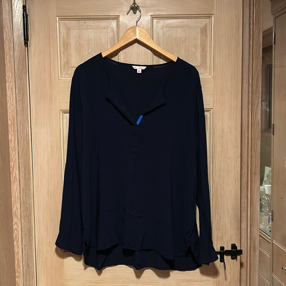 Gap Popover Style Top in Navy Blue in Size XL